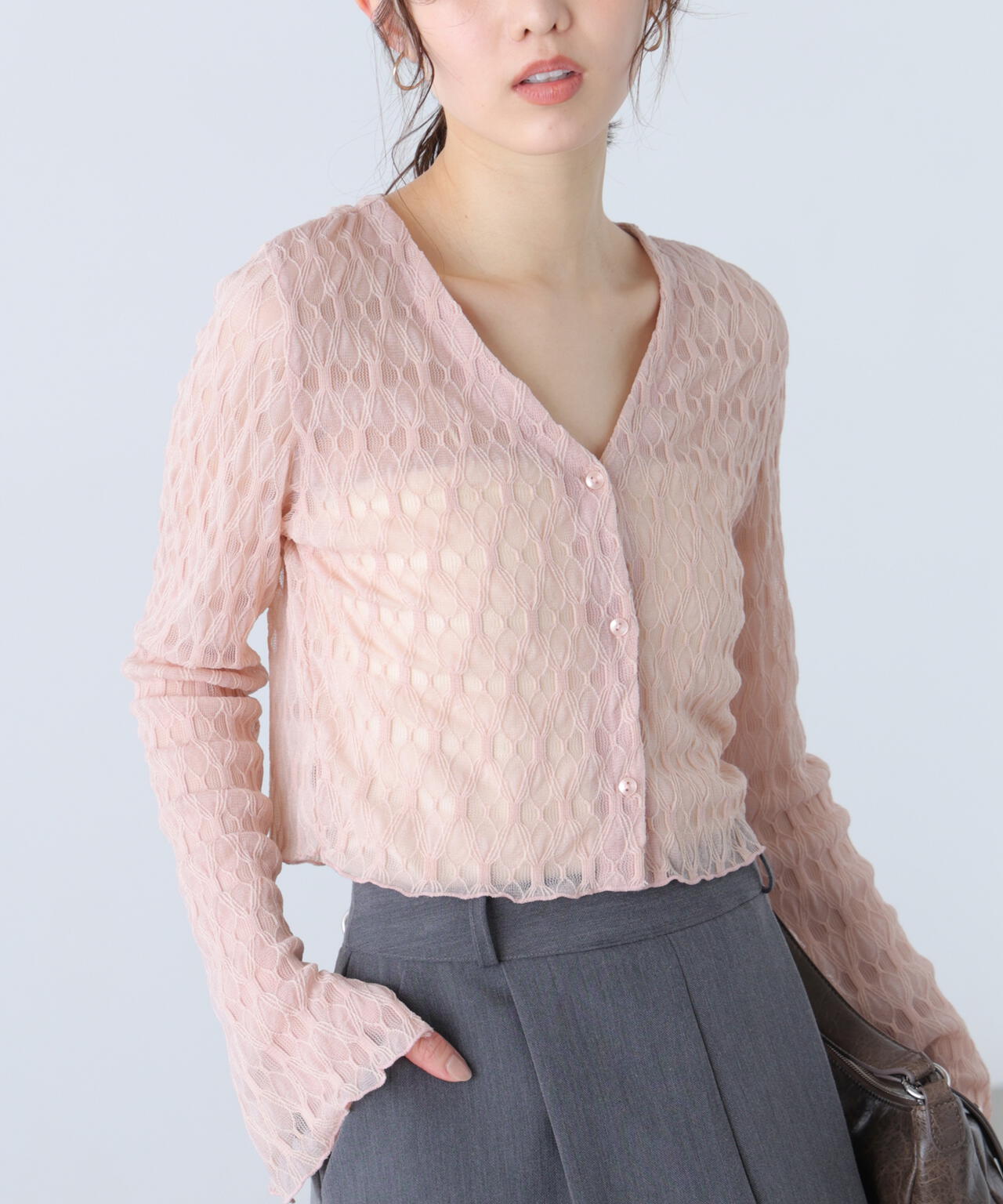 シアーチュールカーディガン