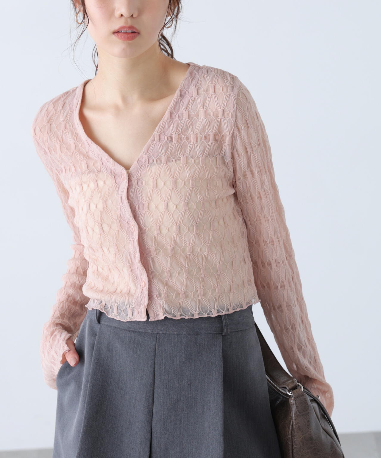 シアーチュールカーディガン