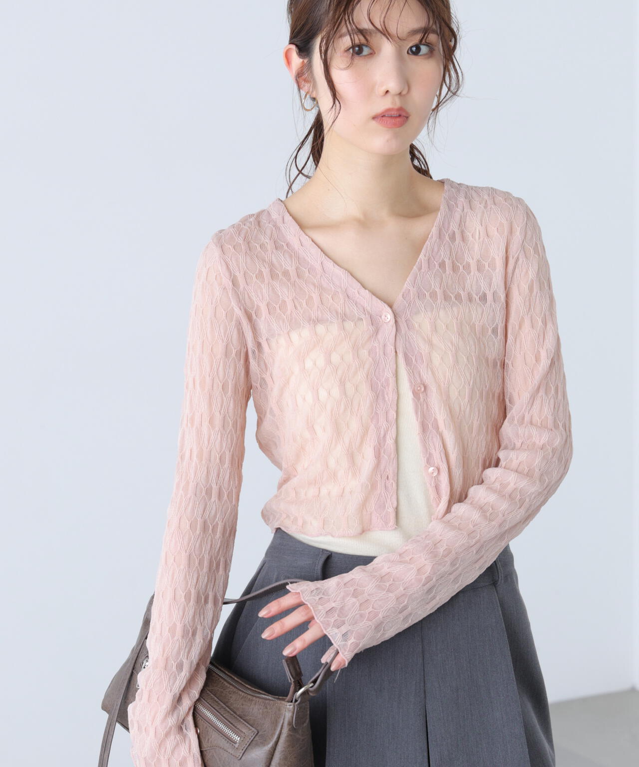 シアーチュールカーディガン