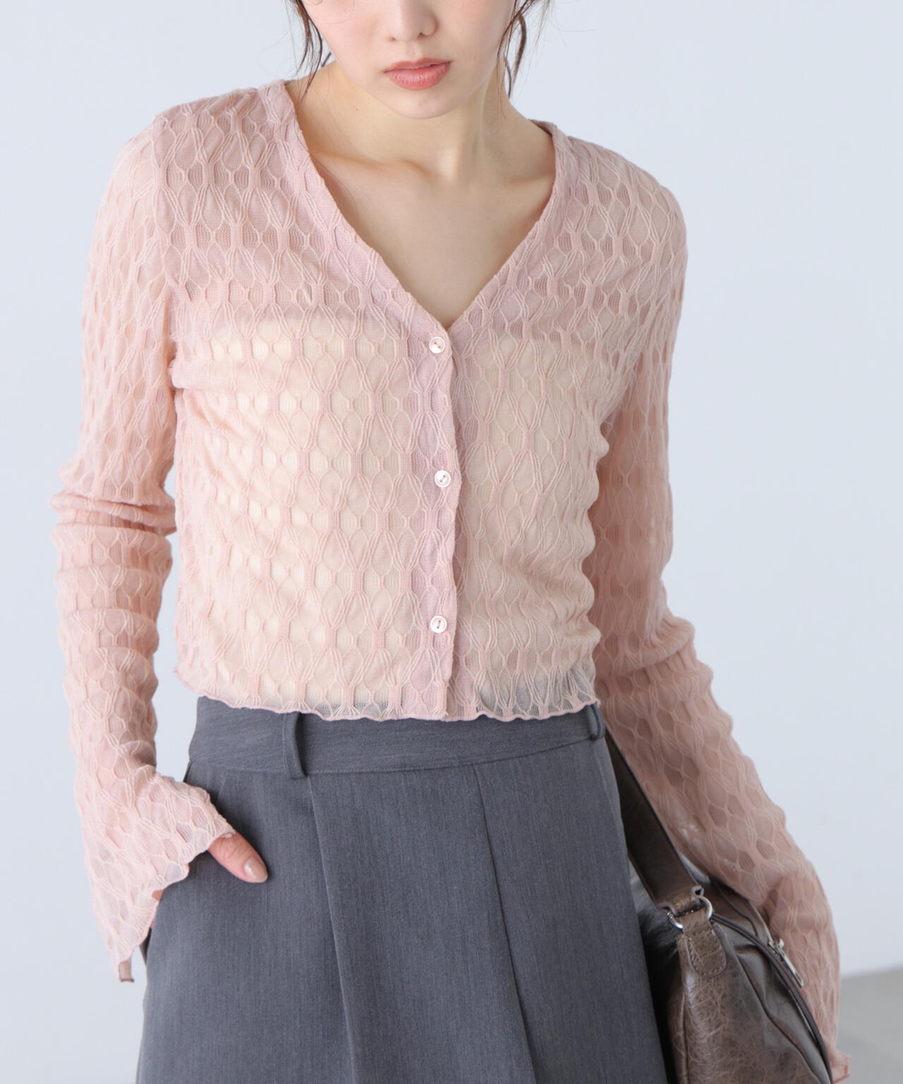 シアーチュールカーディガン