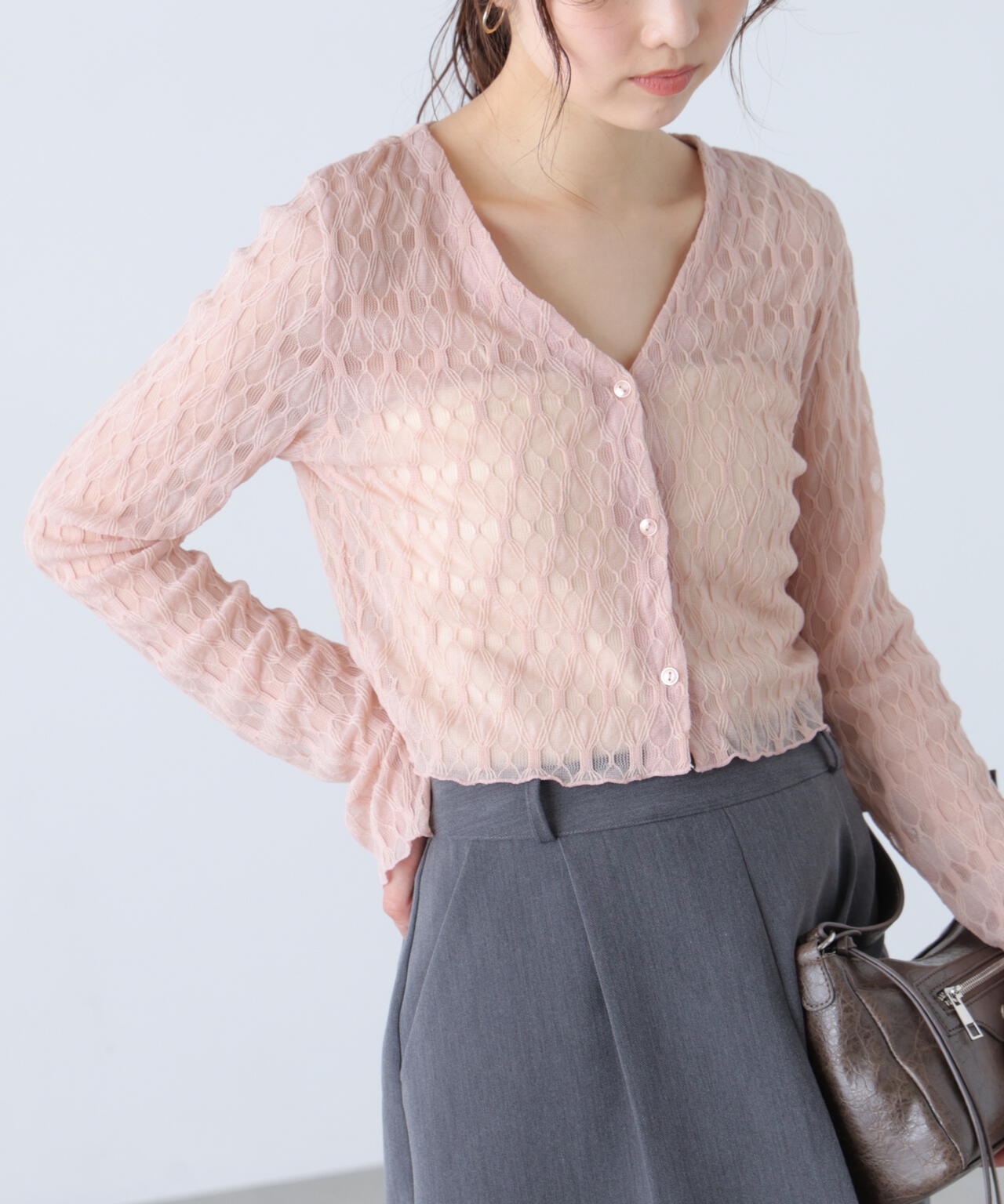 シアーチュールカーディガン