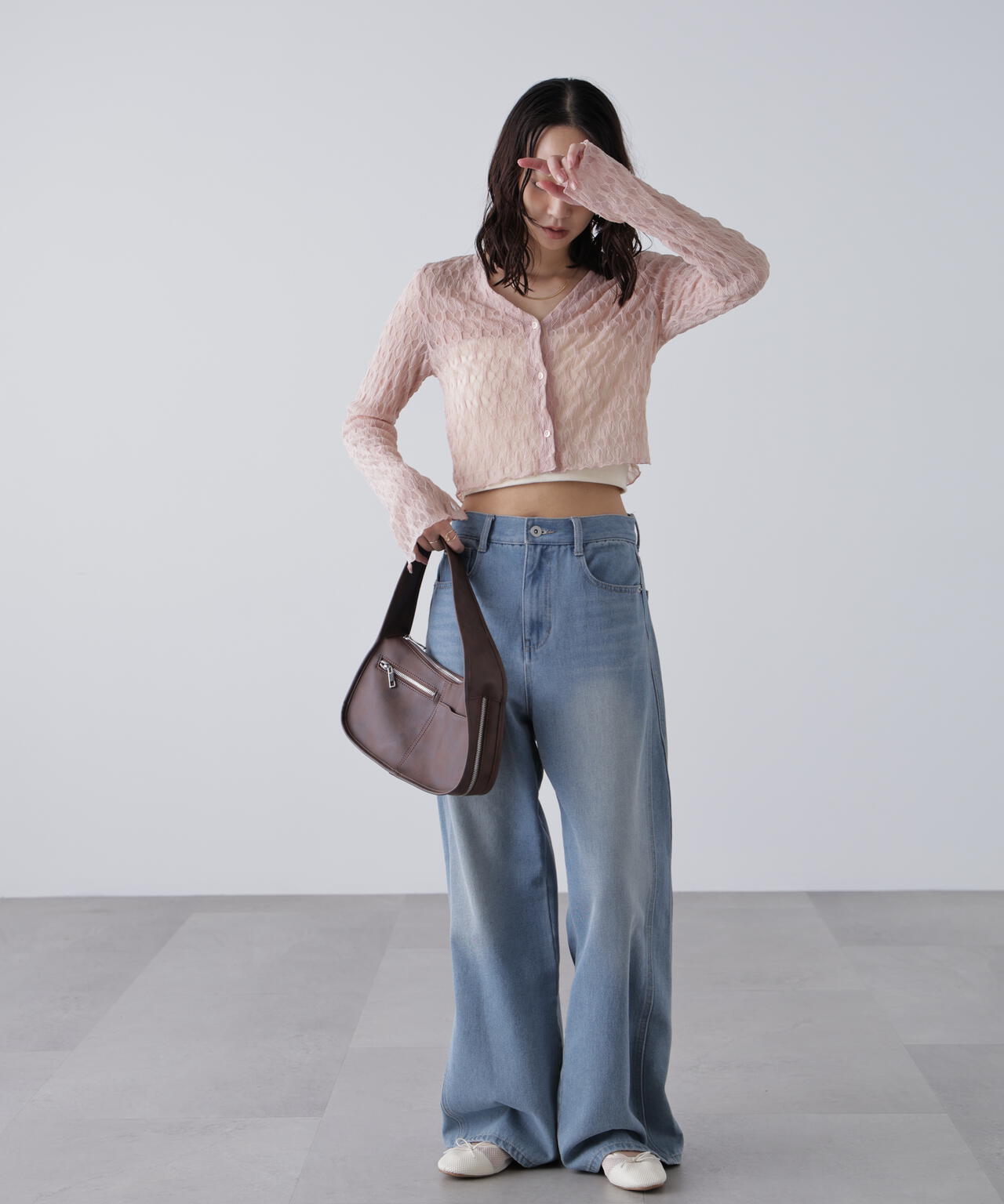 シアーチュールカーディガン