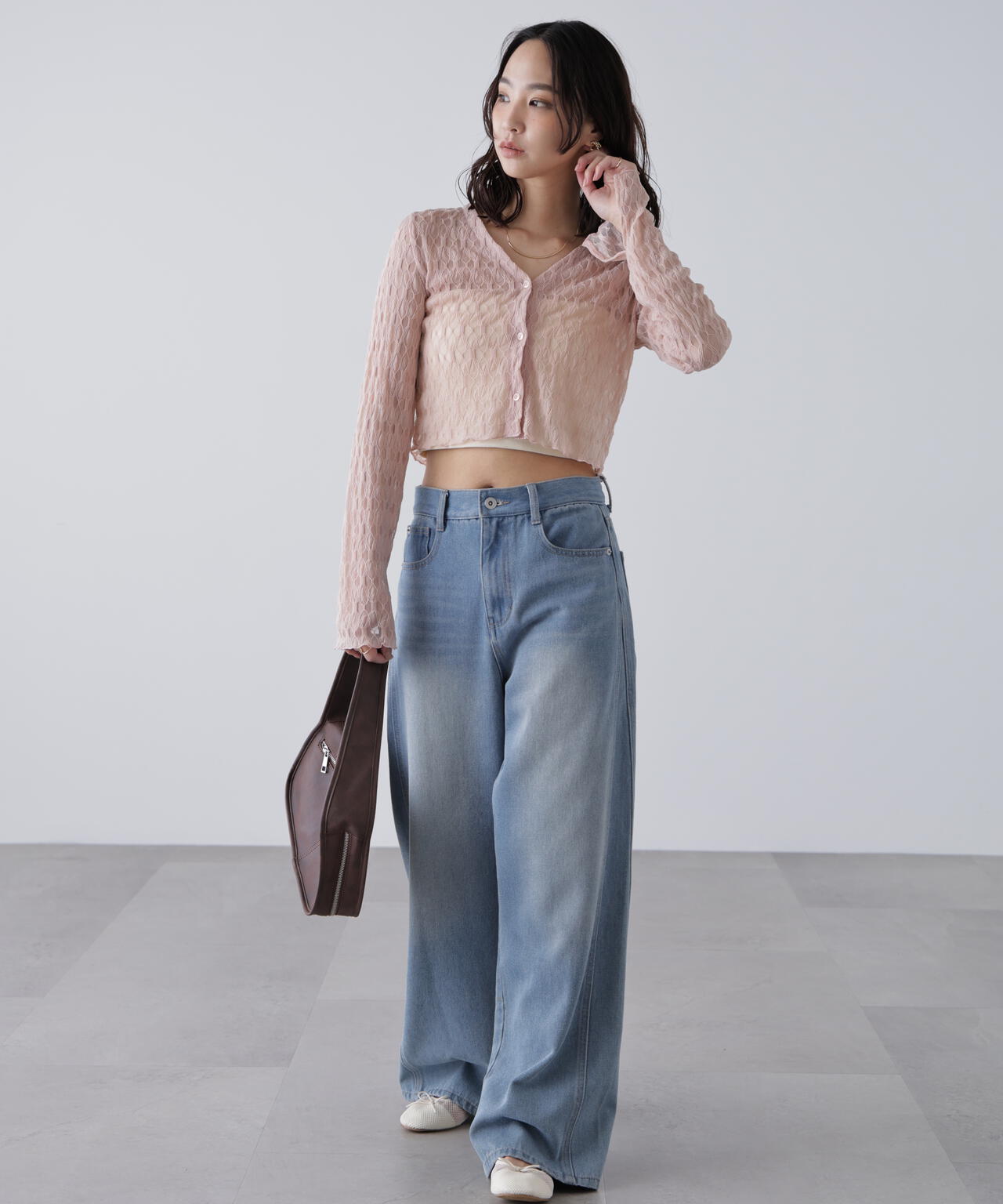 シアーチュールカーディガン