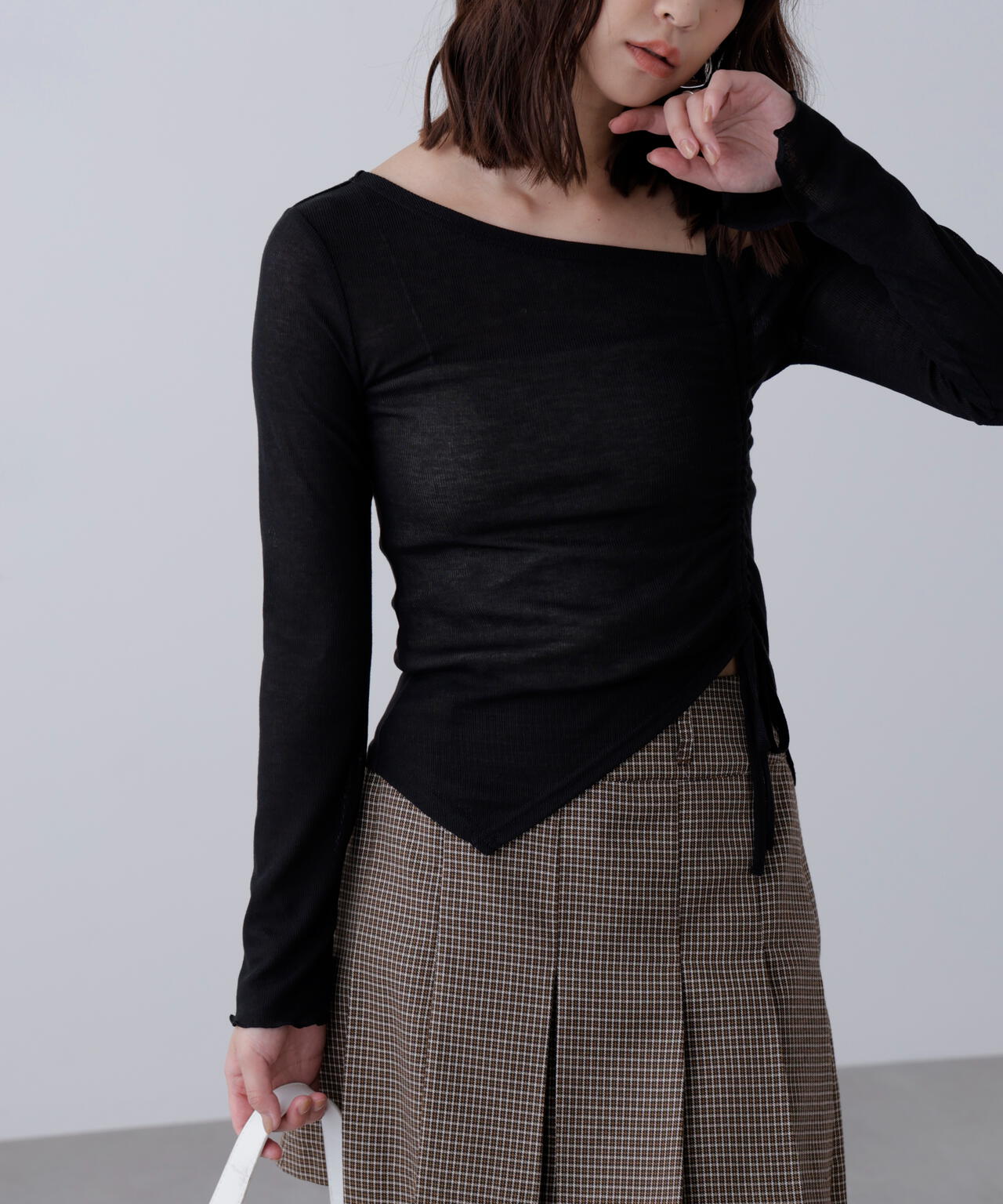 ワンショルシャーリングテレコカットソー