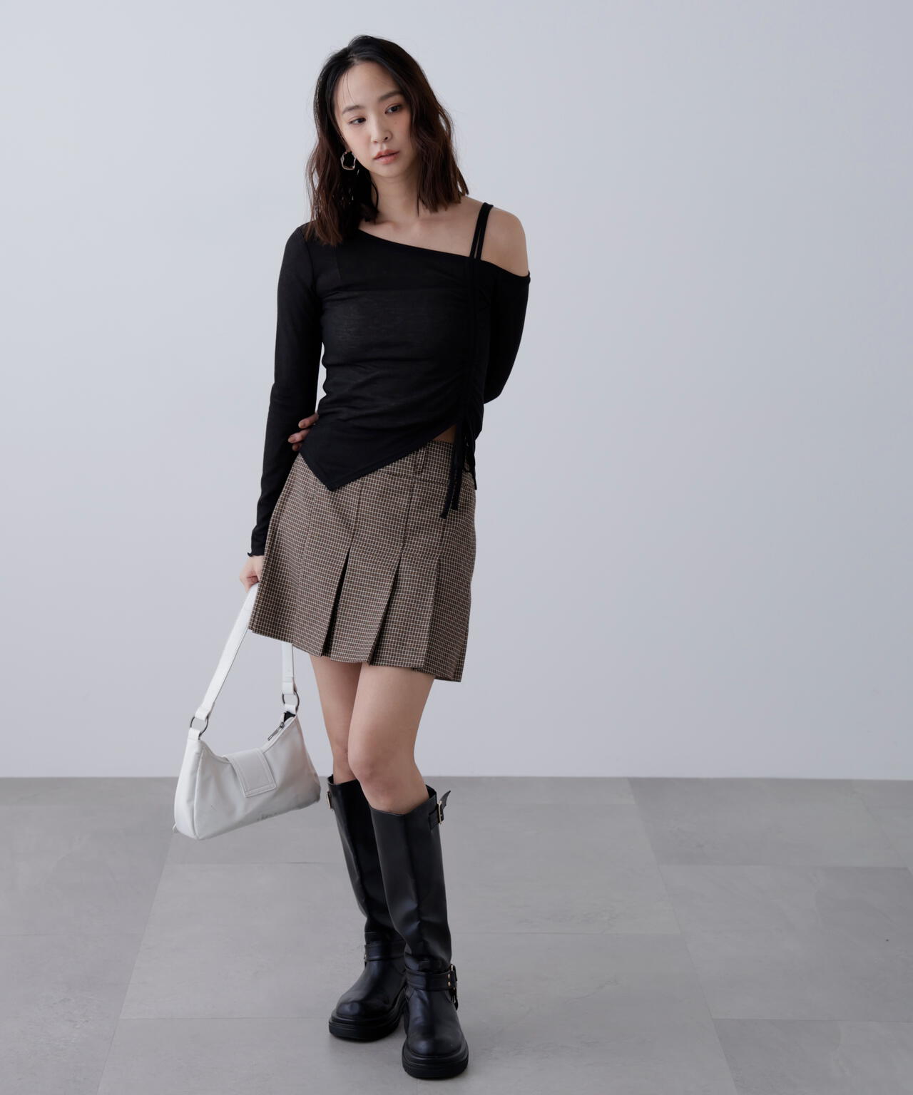 ワンショルシャーリングテレコカットソー