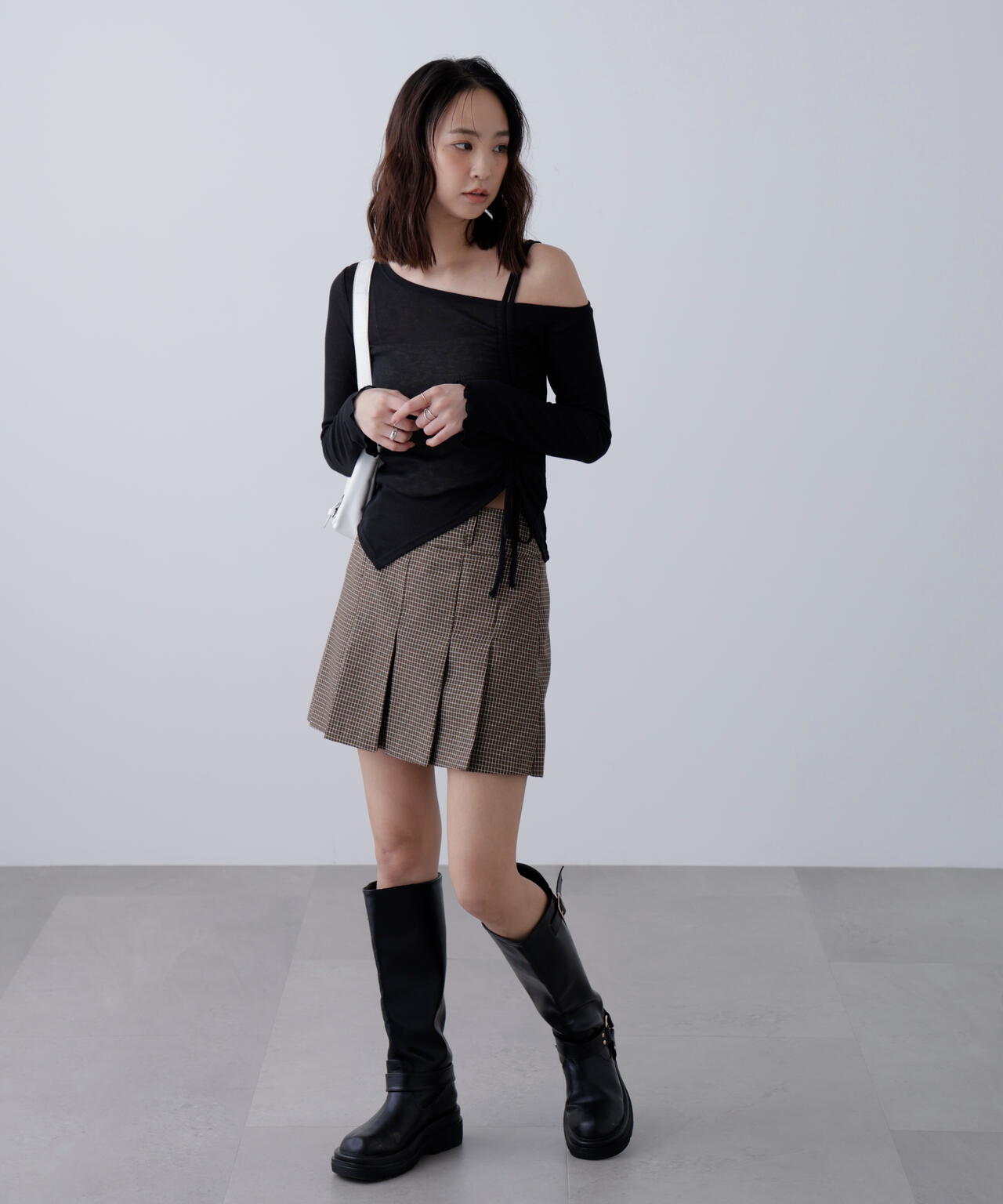 ワンショルシャーリングテレコカットソー