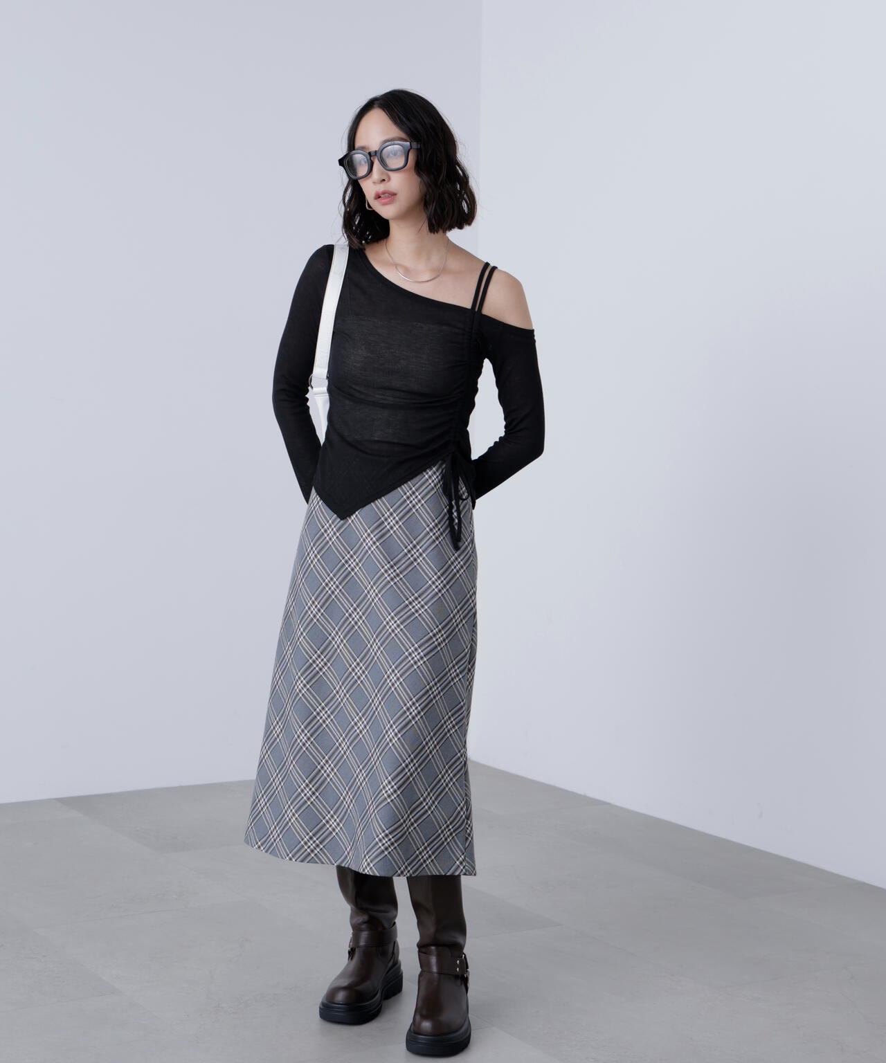 ワンショルシャーリングテレコカットソー