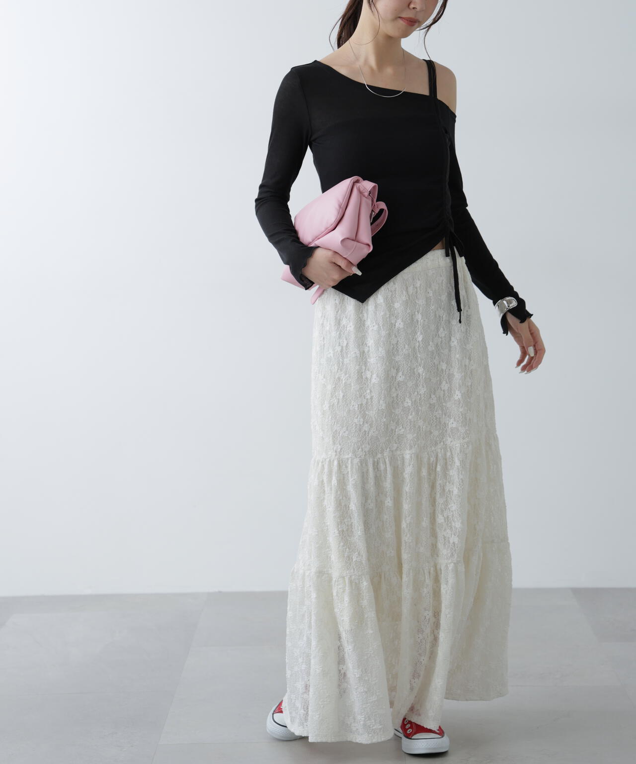 ワンショルシャーリングテレコカットソー