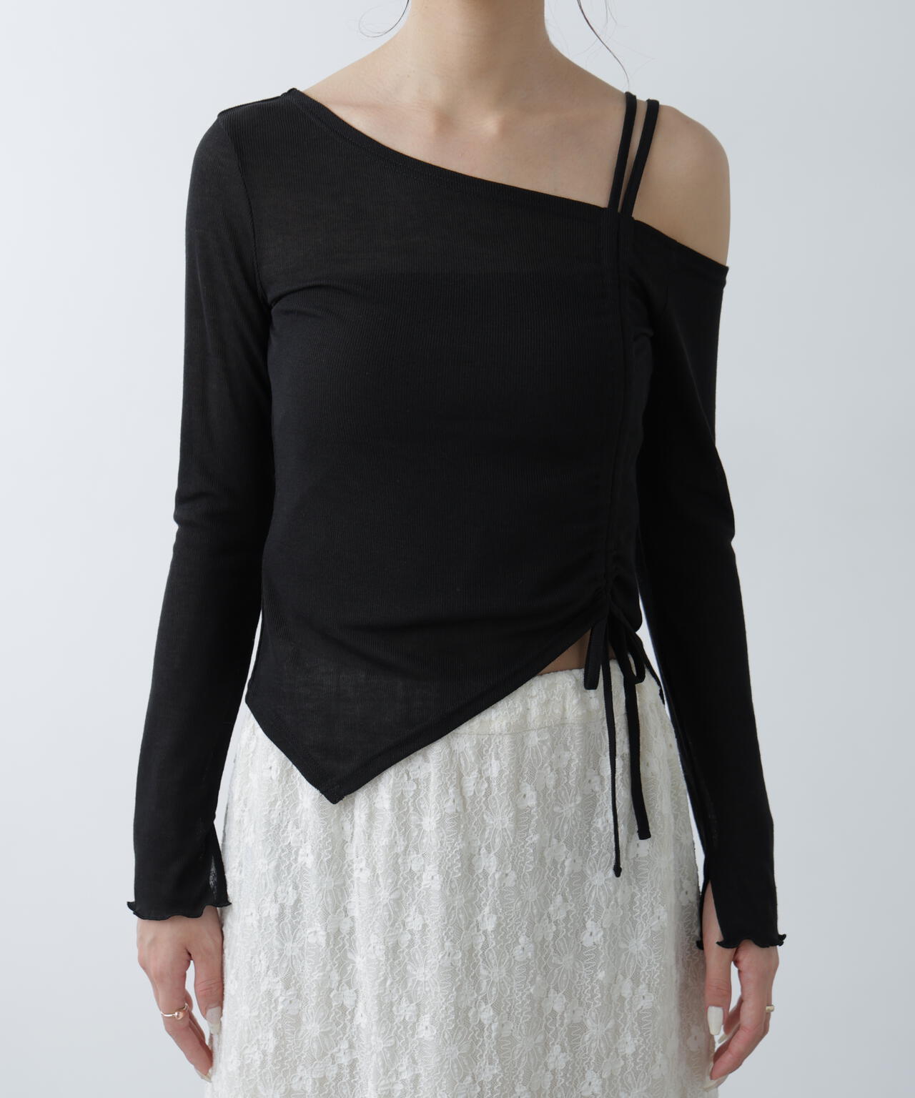 ワンショルシャーリングテレコカットソー