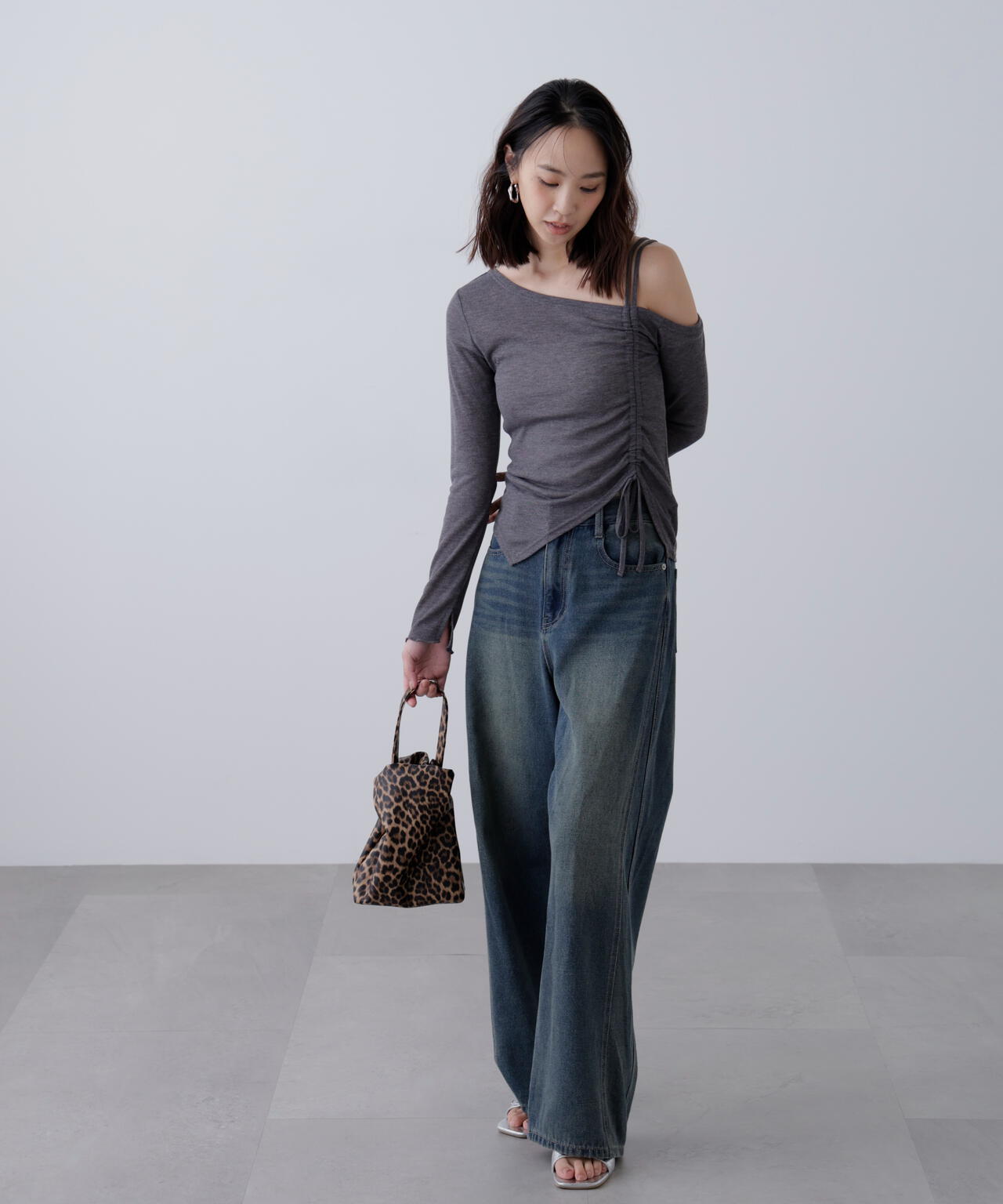 ワンショルシャーリングテレコカットソー