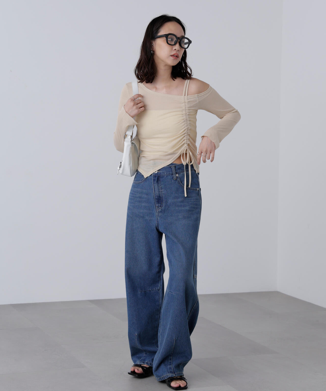 ワンショルシャーリングテレコカットソー