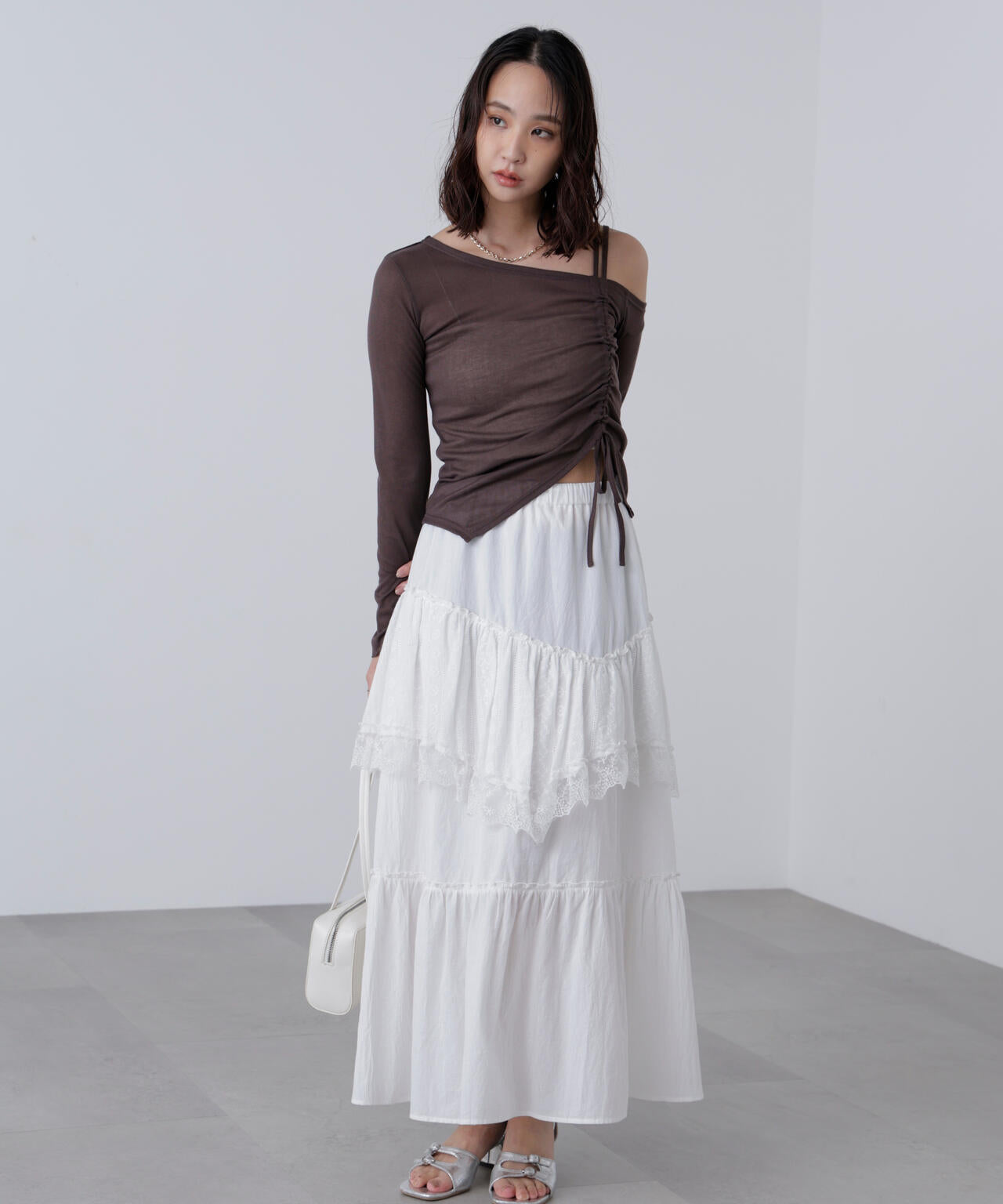 ワンショルシャーリングテレコカットソー