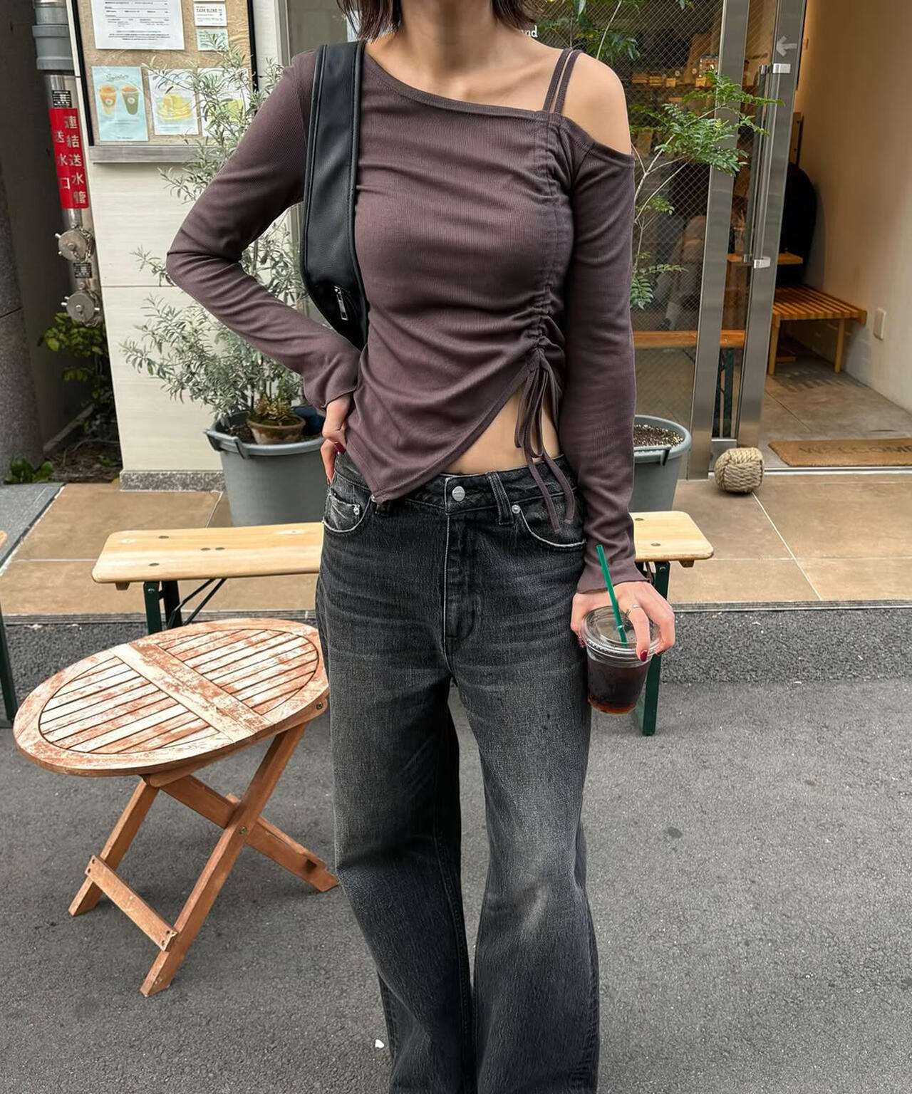 ワンショルシャーリングテレコカットソー