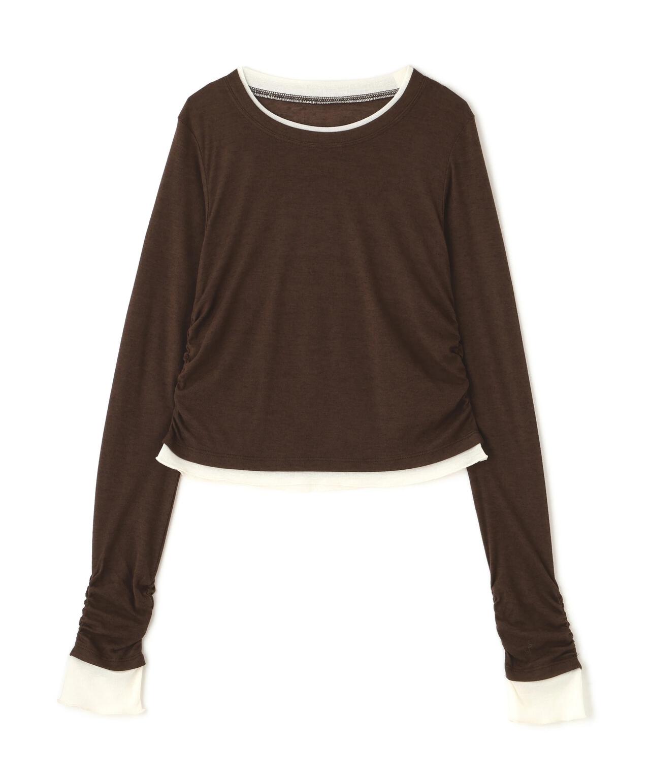 シアーテレコレイヤード風カットソー