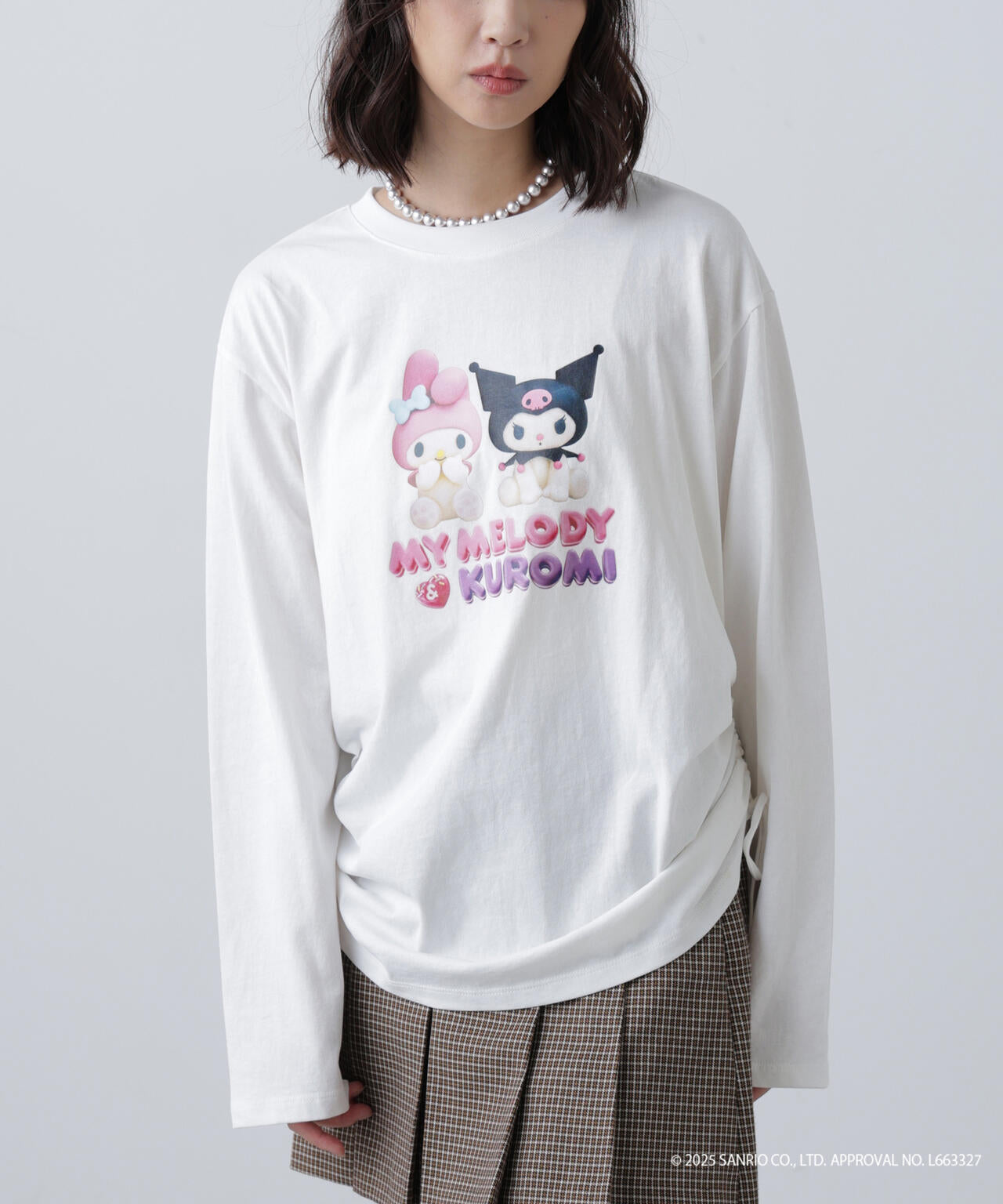 〈メロクロコラボ〉ロングTシャツ