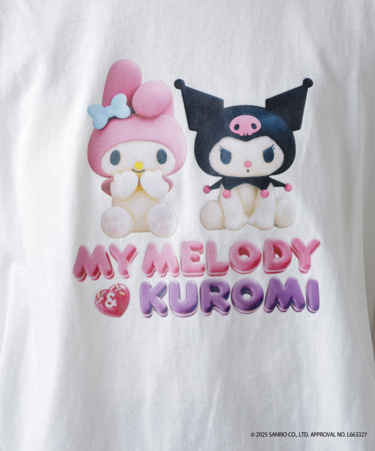 〈メロクロコラボ〉ロングTシャツ