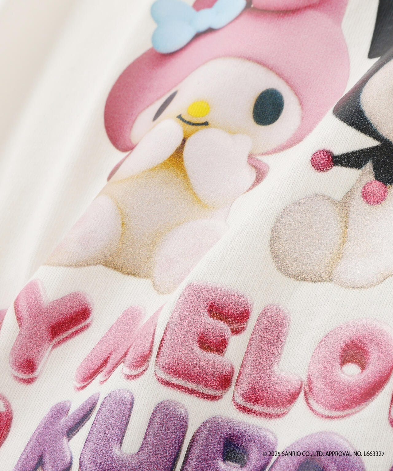 〈メロクロコラボ〉ロングTシャツ