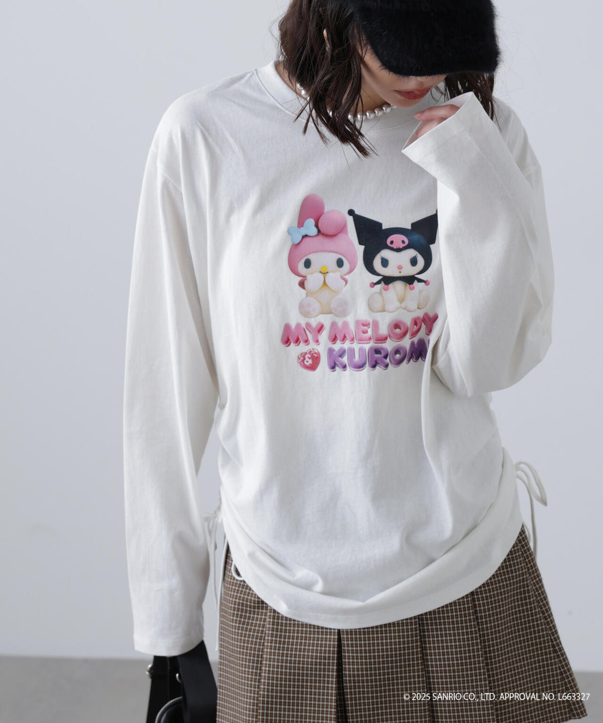 〈メロクロコラボ〉ロングTシャツ