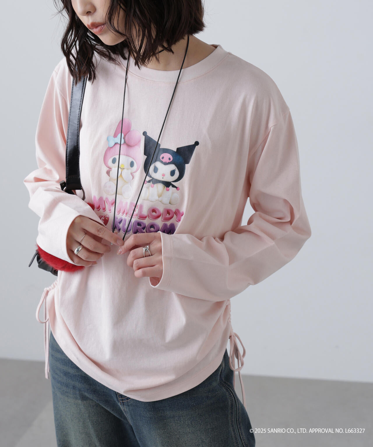 〈メロクロコラボ〉ロングTシャツ