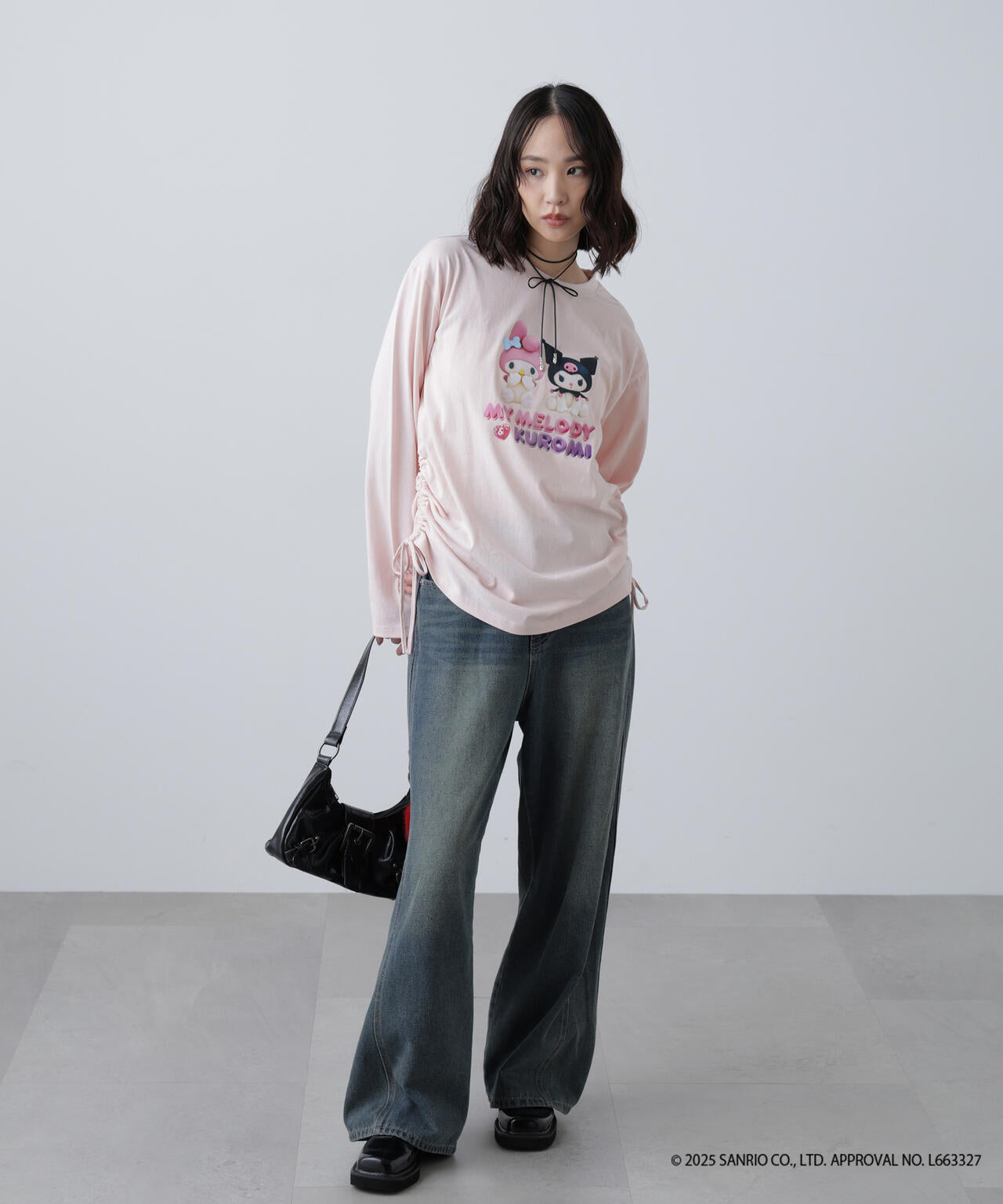 〈メロクロコラボ〉ロングTシャツ