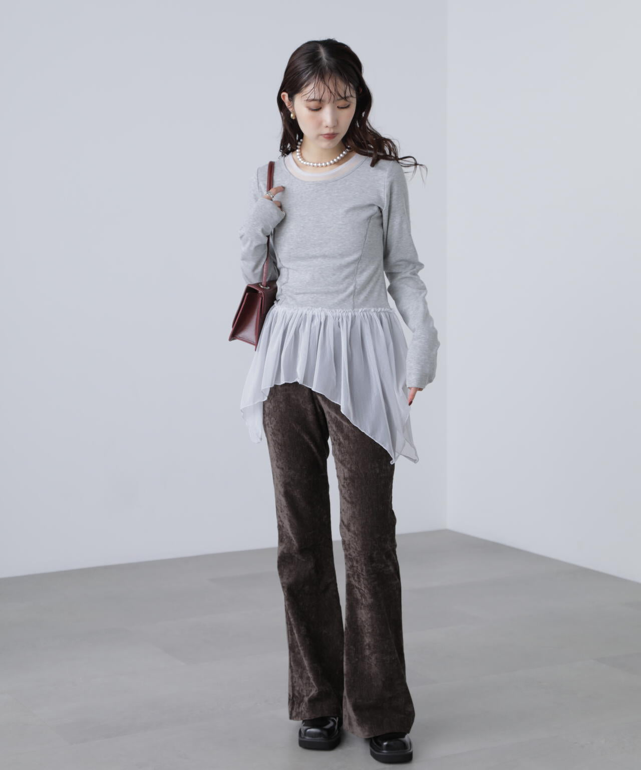 イレヘムチュールドッキングカットソー