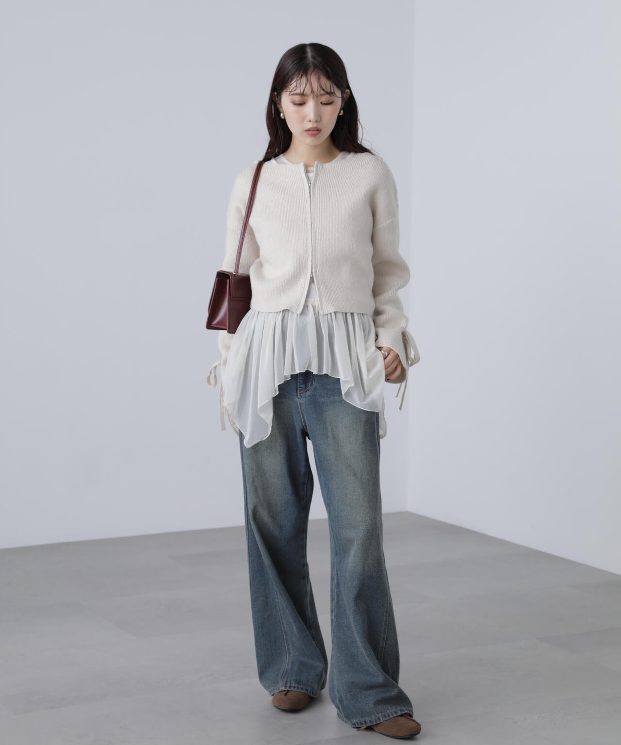 イレヘムチュールドッキングカットソー