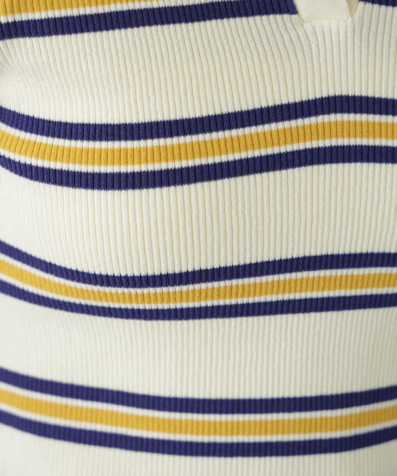 マルチボーダースキッパーリブニット