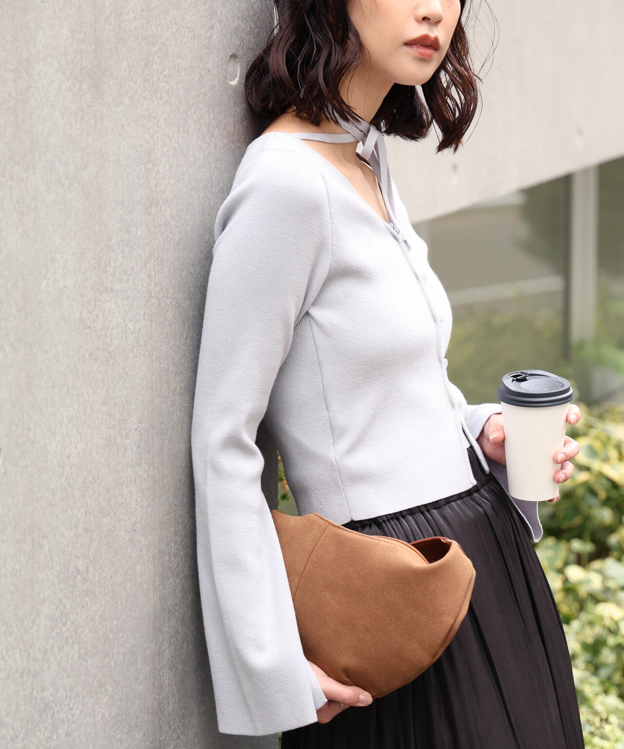 キャミレイヤードニットカーディガン