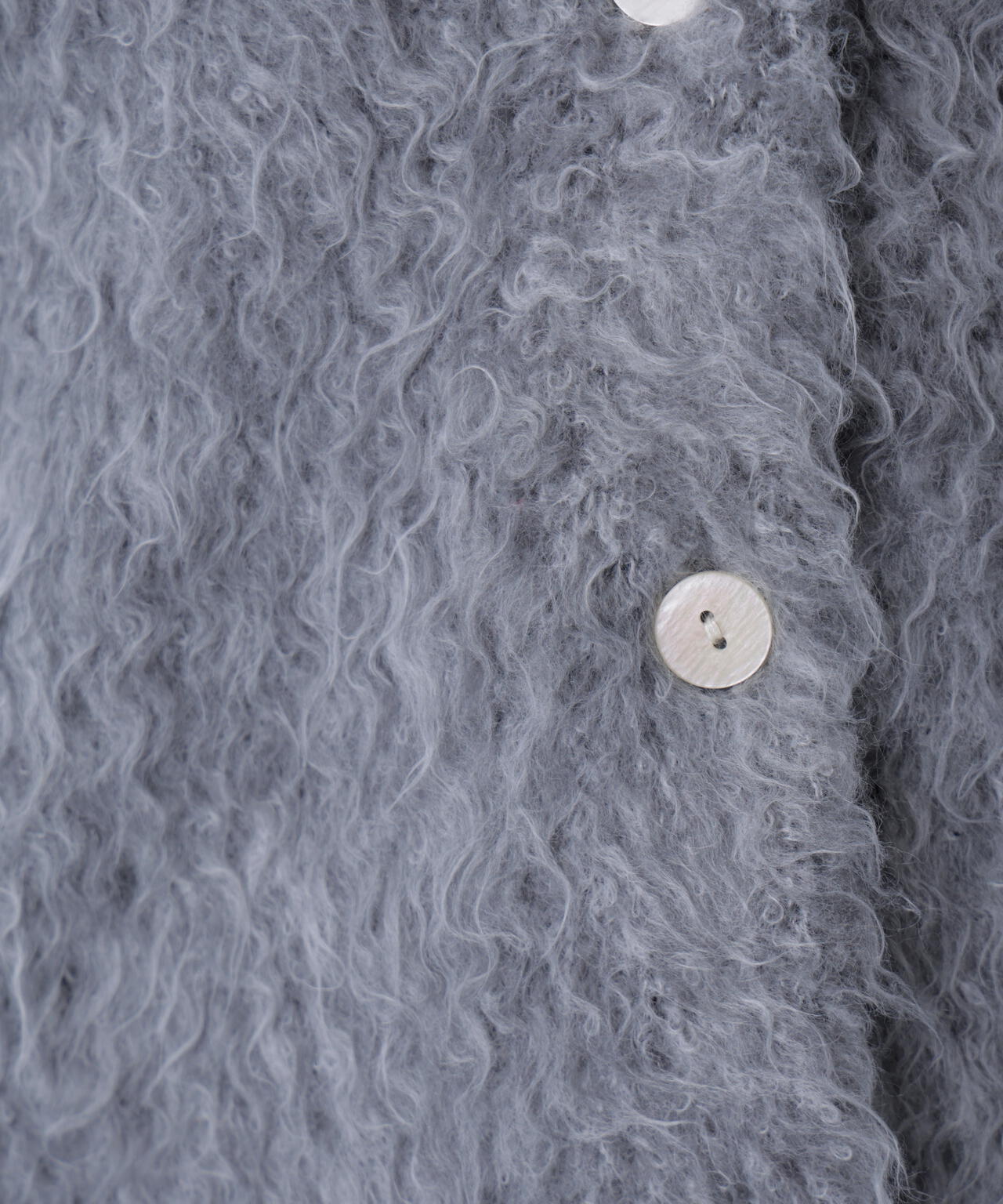 ウェーブ起毛Vネックカーディガン