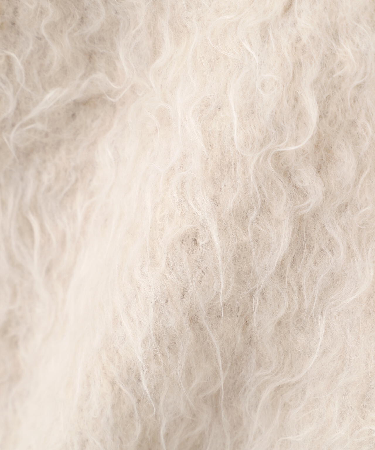 ウェーブ起毛Vネックカーディガン