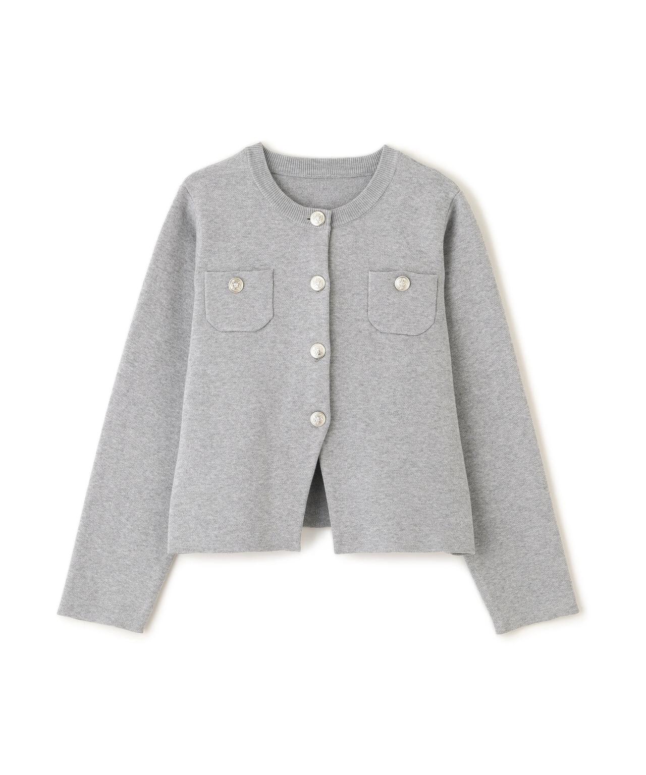 【MFM】エンブレムボタンニットカーディガン