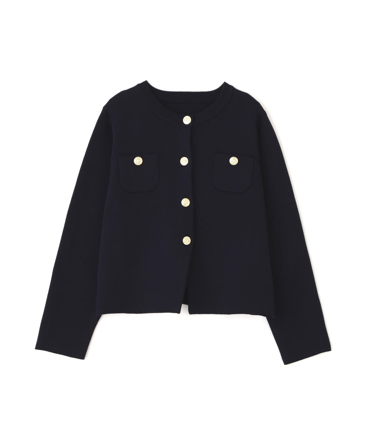 【MFM】エンブレムボタンニットカーディガン