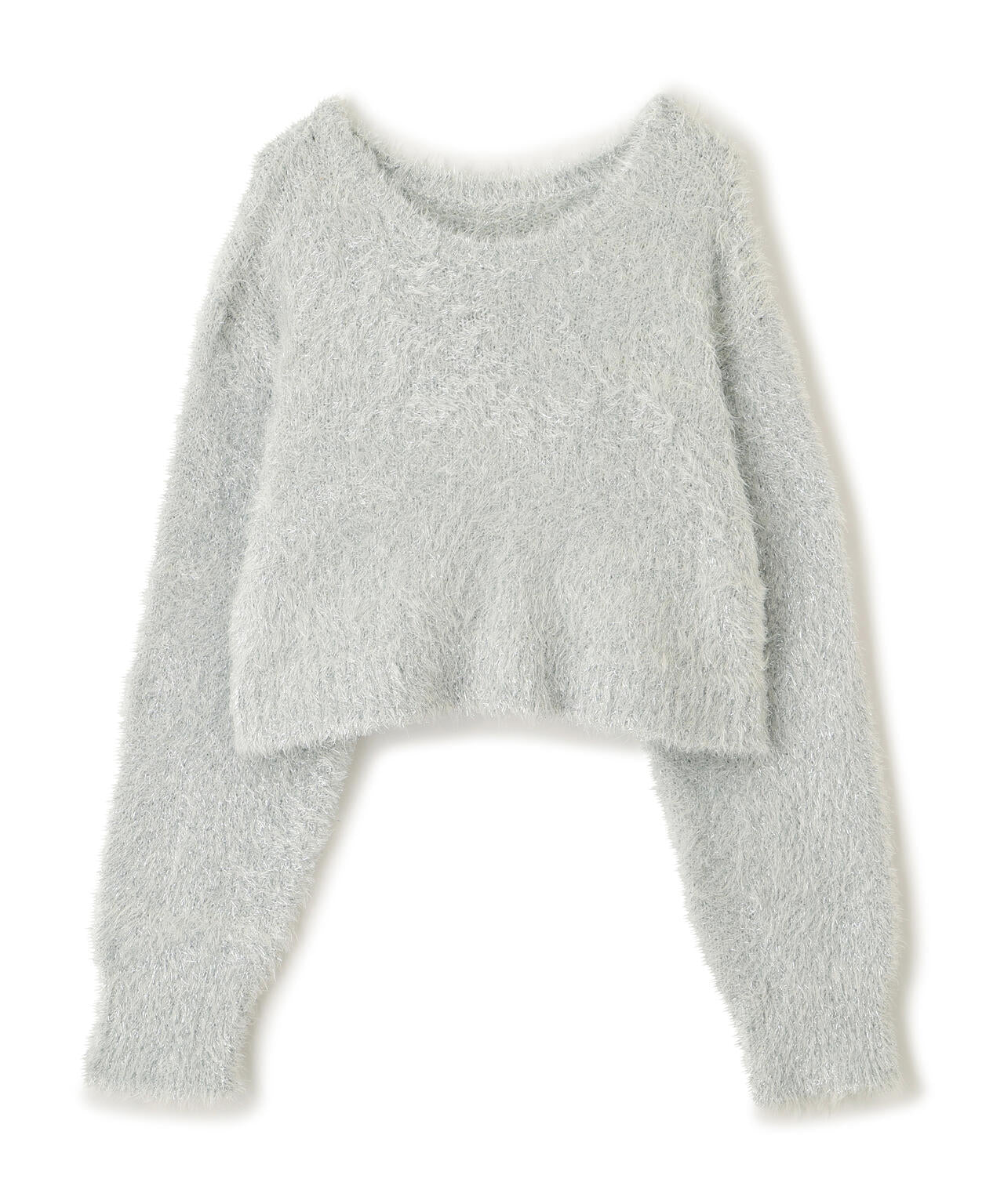 ラメフェザープルオーバーニット