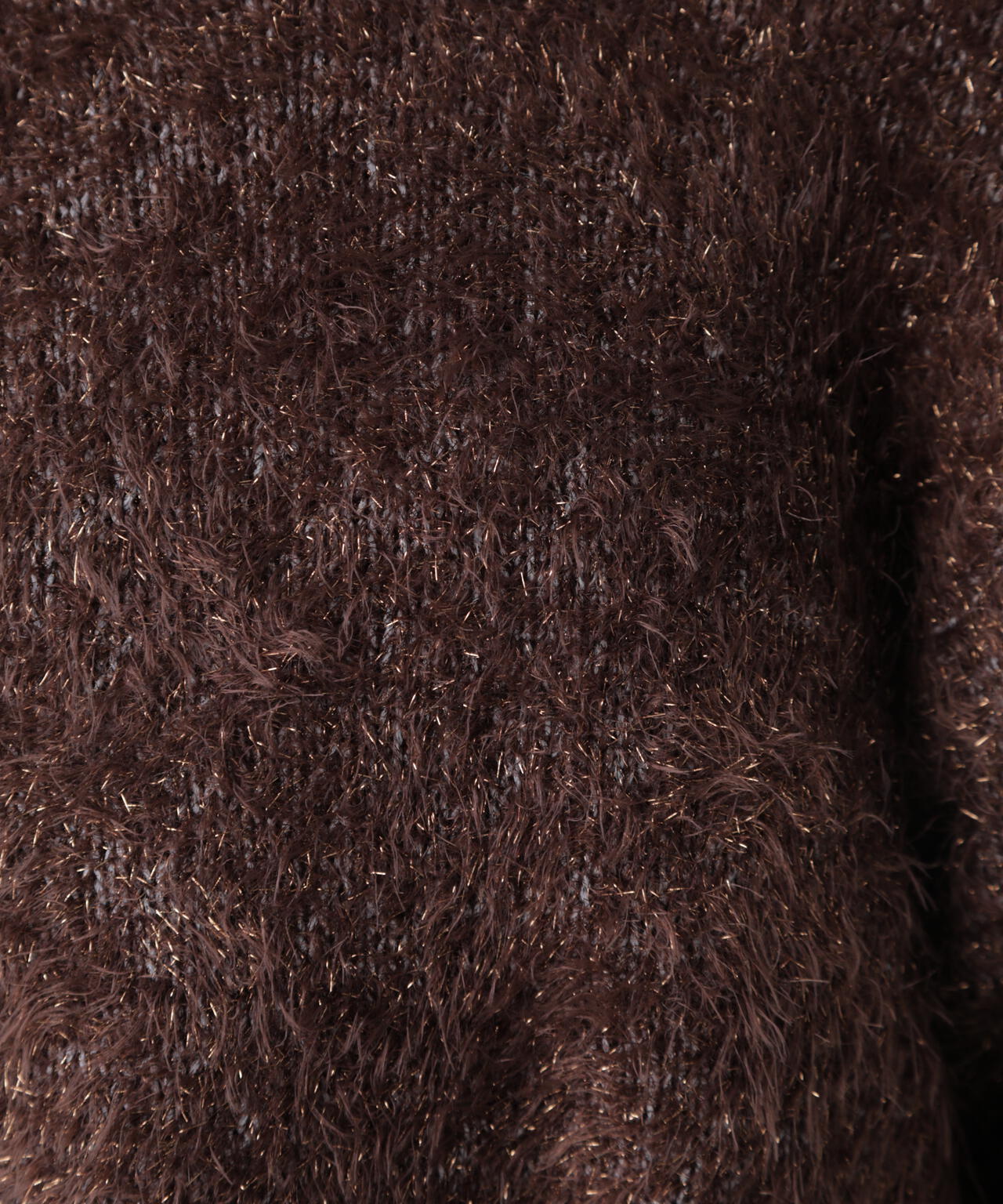 ラメフェザープルオーバーニット