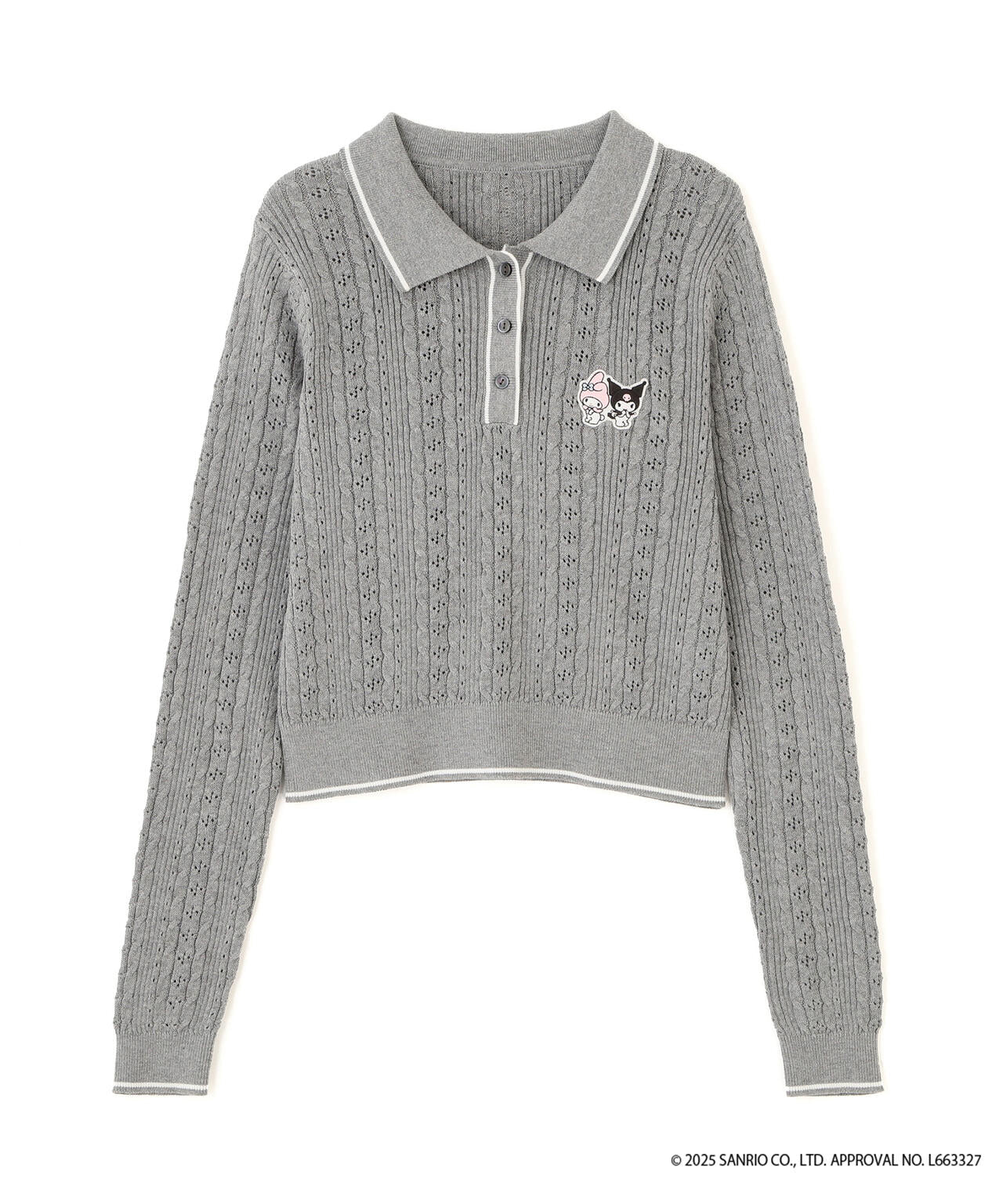 〈メロクロコラボ〉ニット長袖プルオーバー