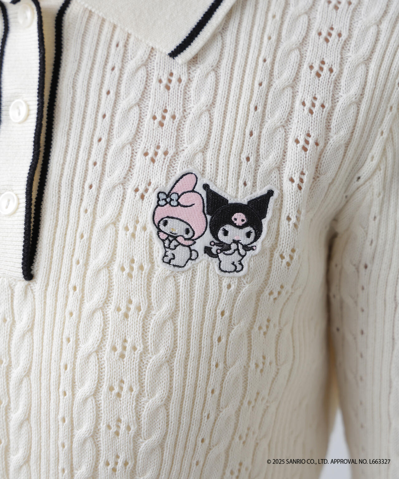 〈メロクロコラボ〉ニット長袖プルオーバー