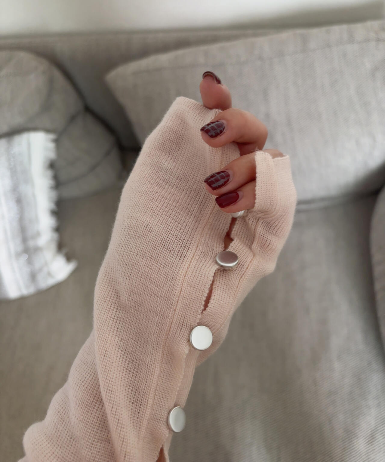 【RIO企画】袖口ボタンオフショルニット〈MFM〉