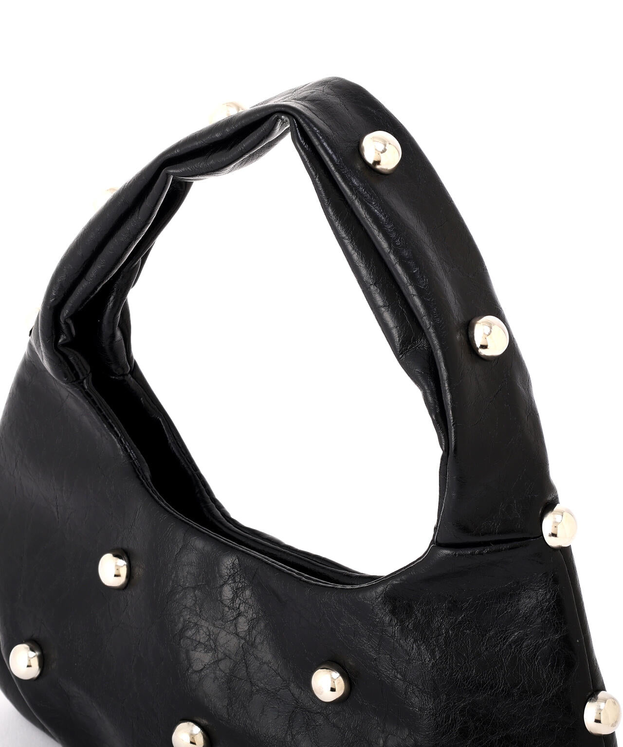 スタッズ付きワンショルダーバッグ