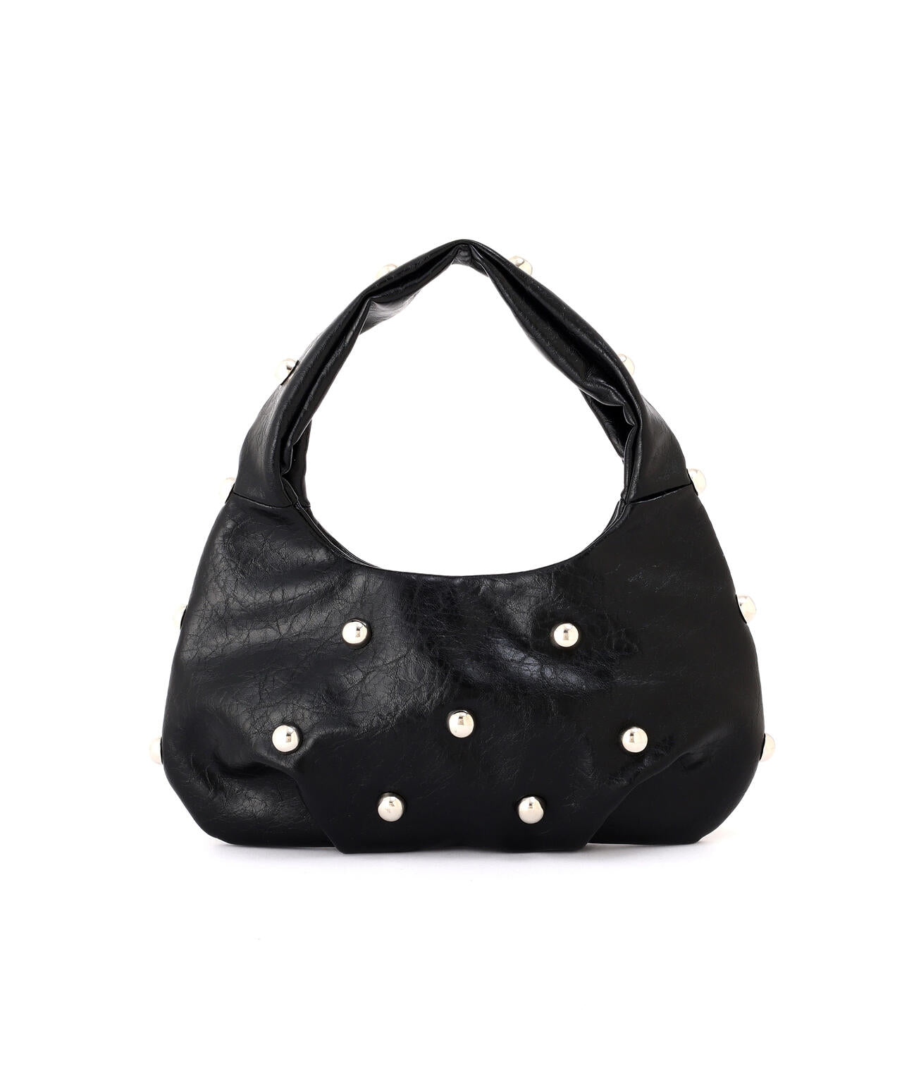 スタッズ付きワンショルダーバッグ