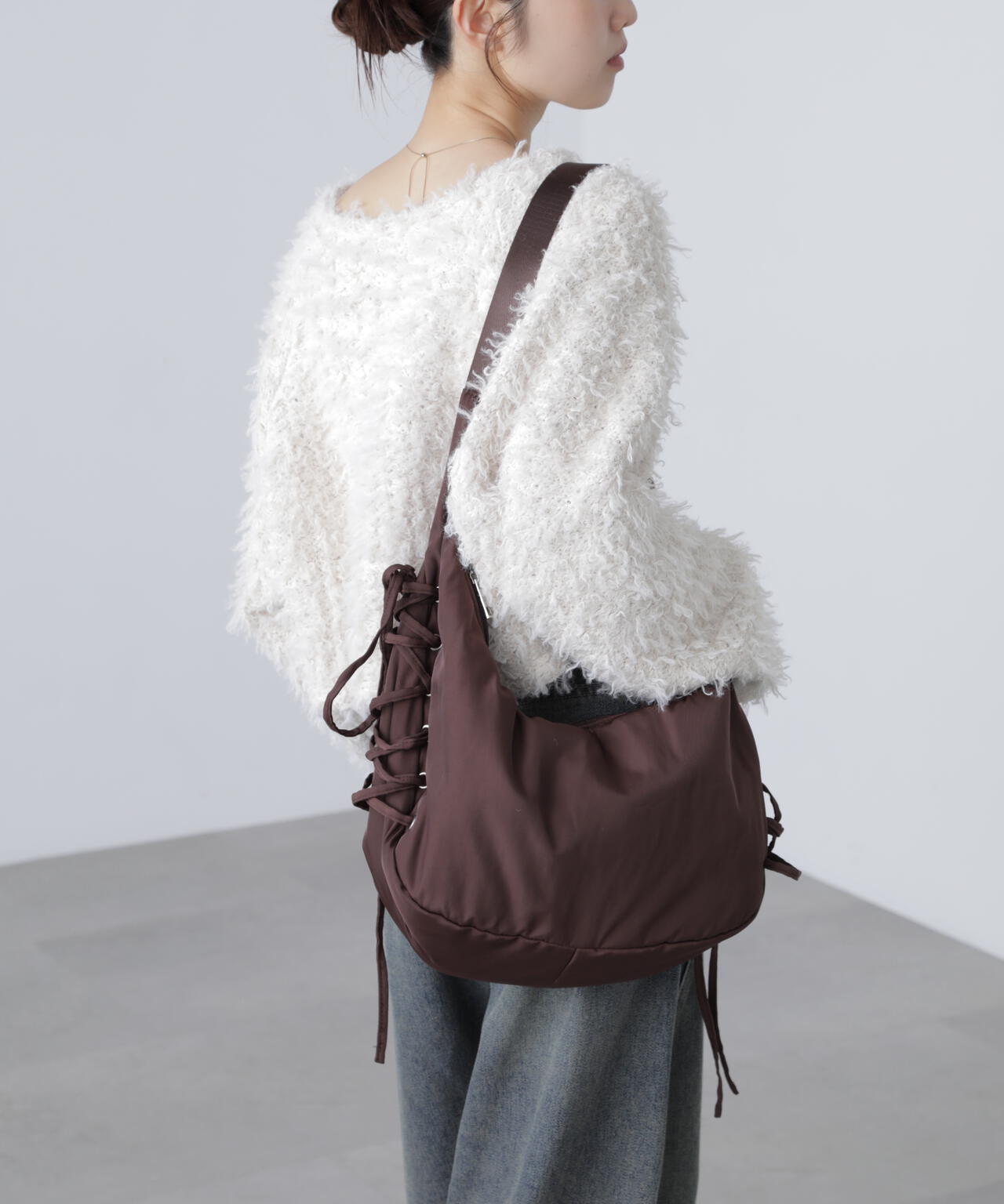 レースアップバッグ