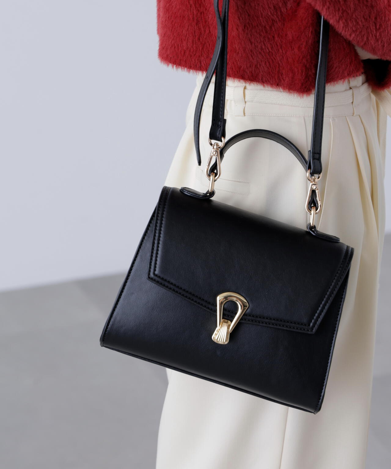 クリップショルダーバッグ