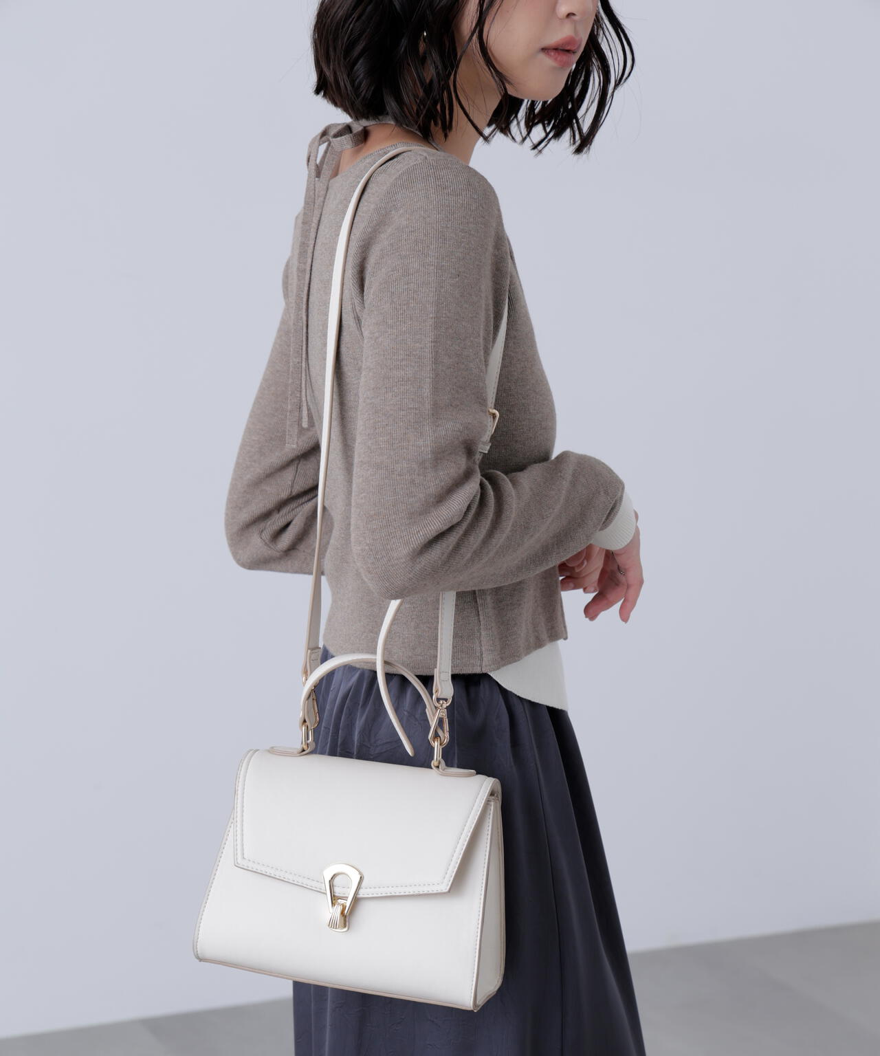 クリップショルダーバッグ