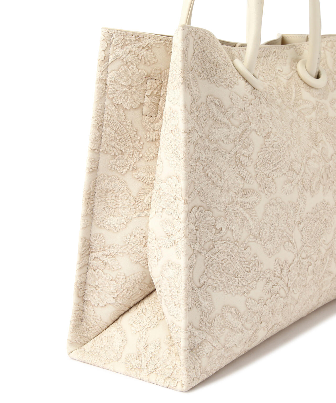 【ブラウン・カーキ 追加生産予約】エンボスペイズリーバッグ