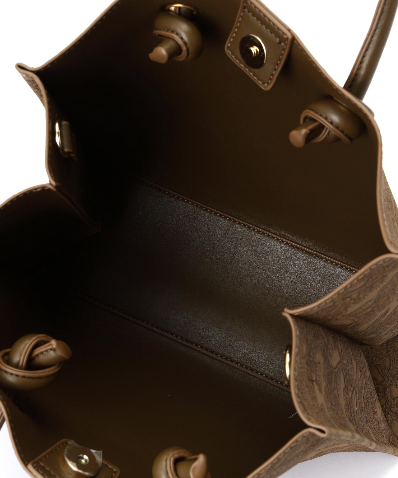 【ブラウン・カーキ 追加生産予約】エンボスペイズリーバッグ