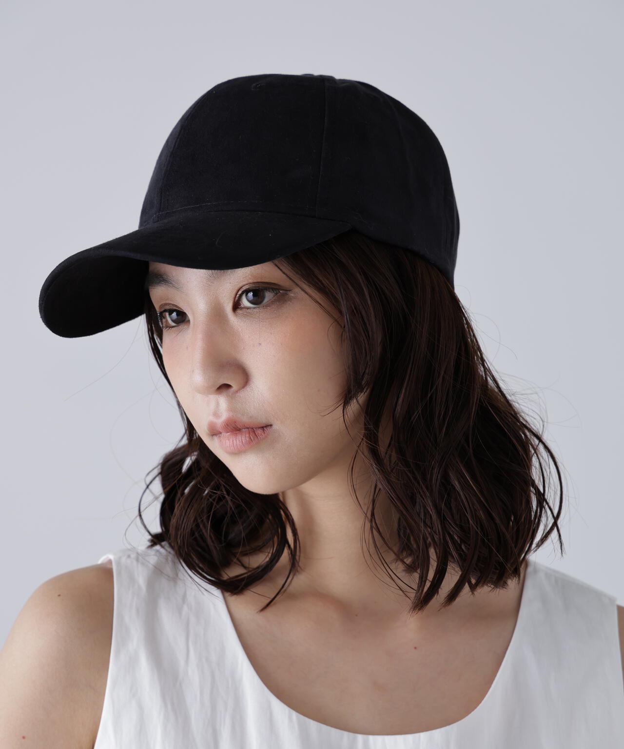 【newhattann】スウェードライクキャップ