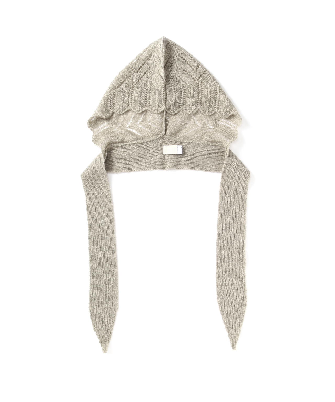 透かし編みフードマフラー