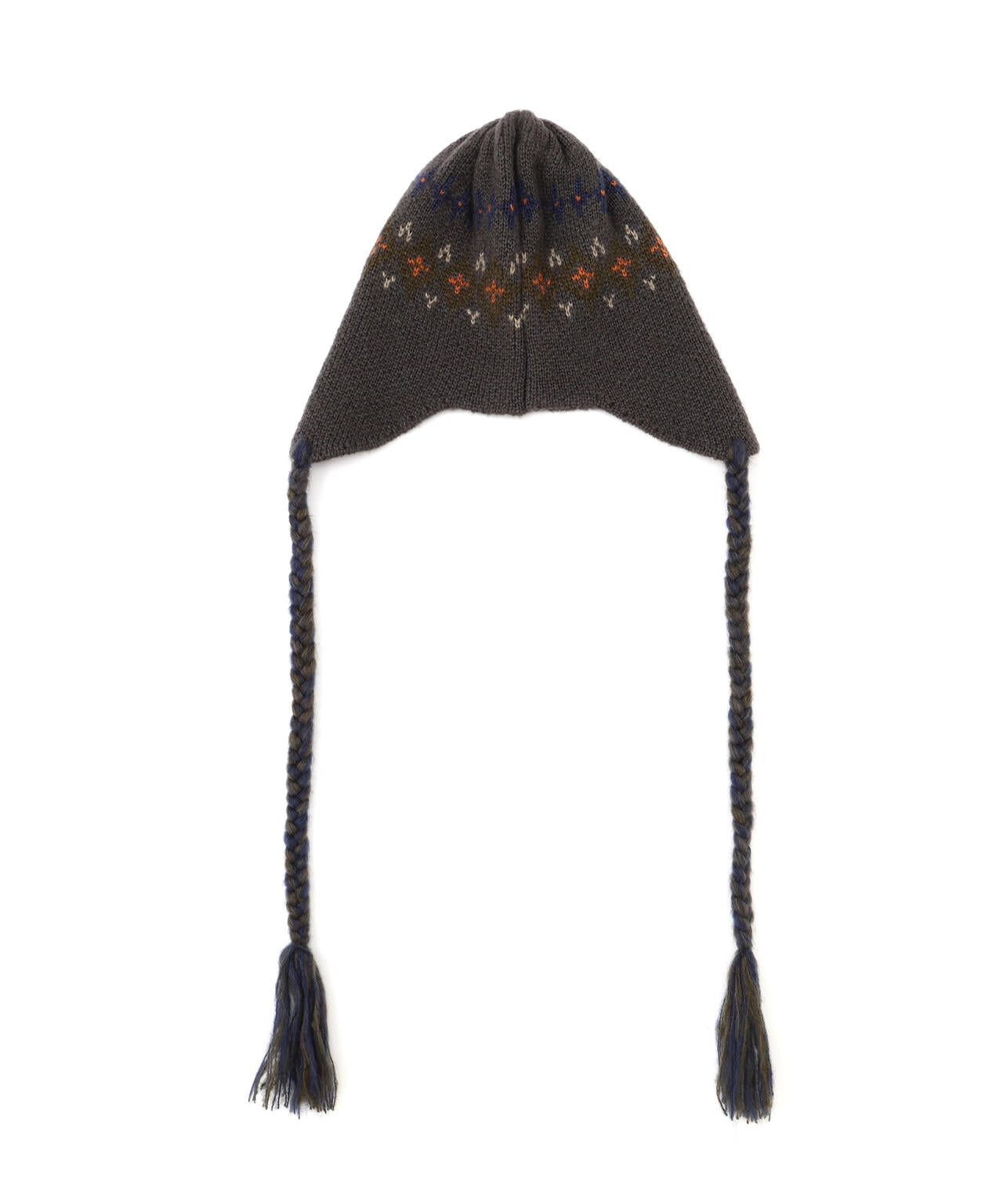 ノルディック柄イヤーニット帽