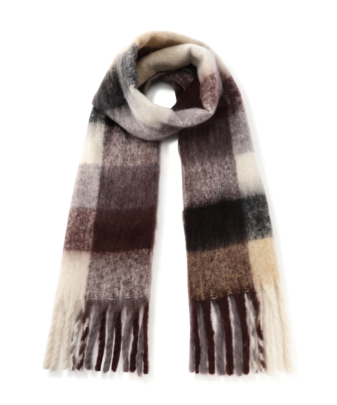 大判チェックストール