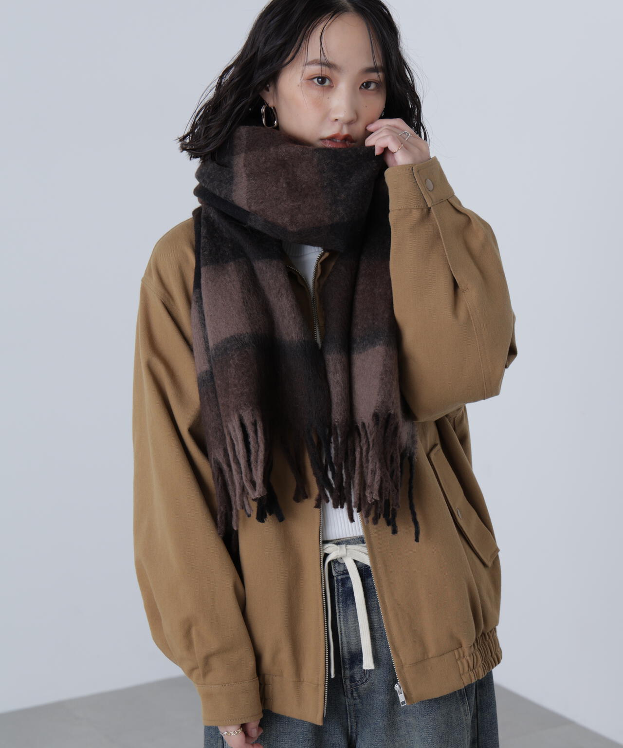 ライトチェックストール