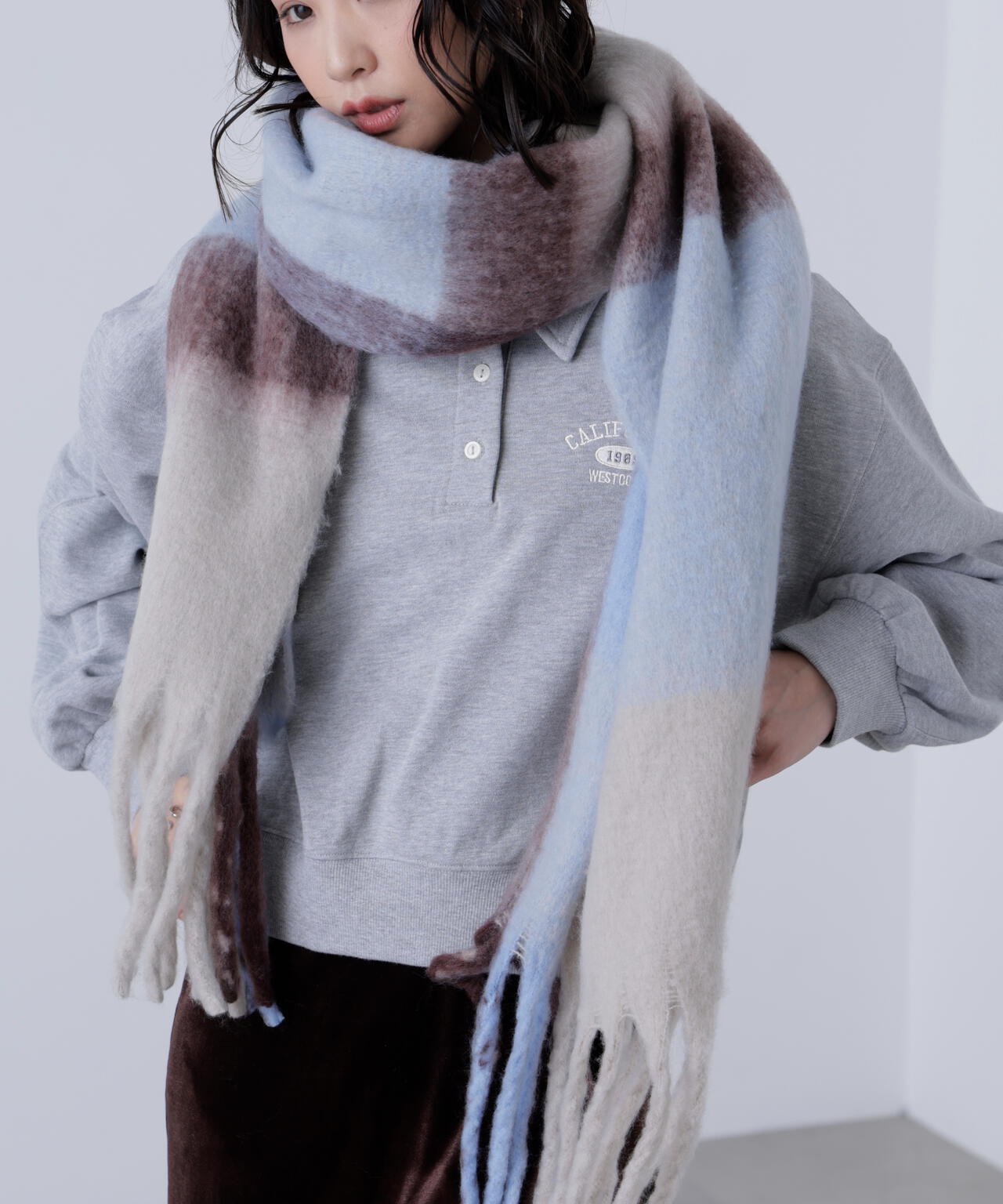 チェックストール